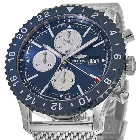 Breitling chronoliner blue